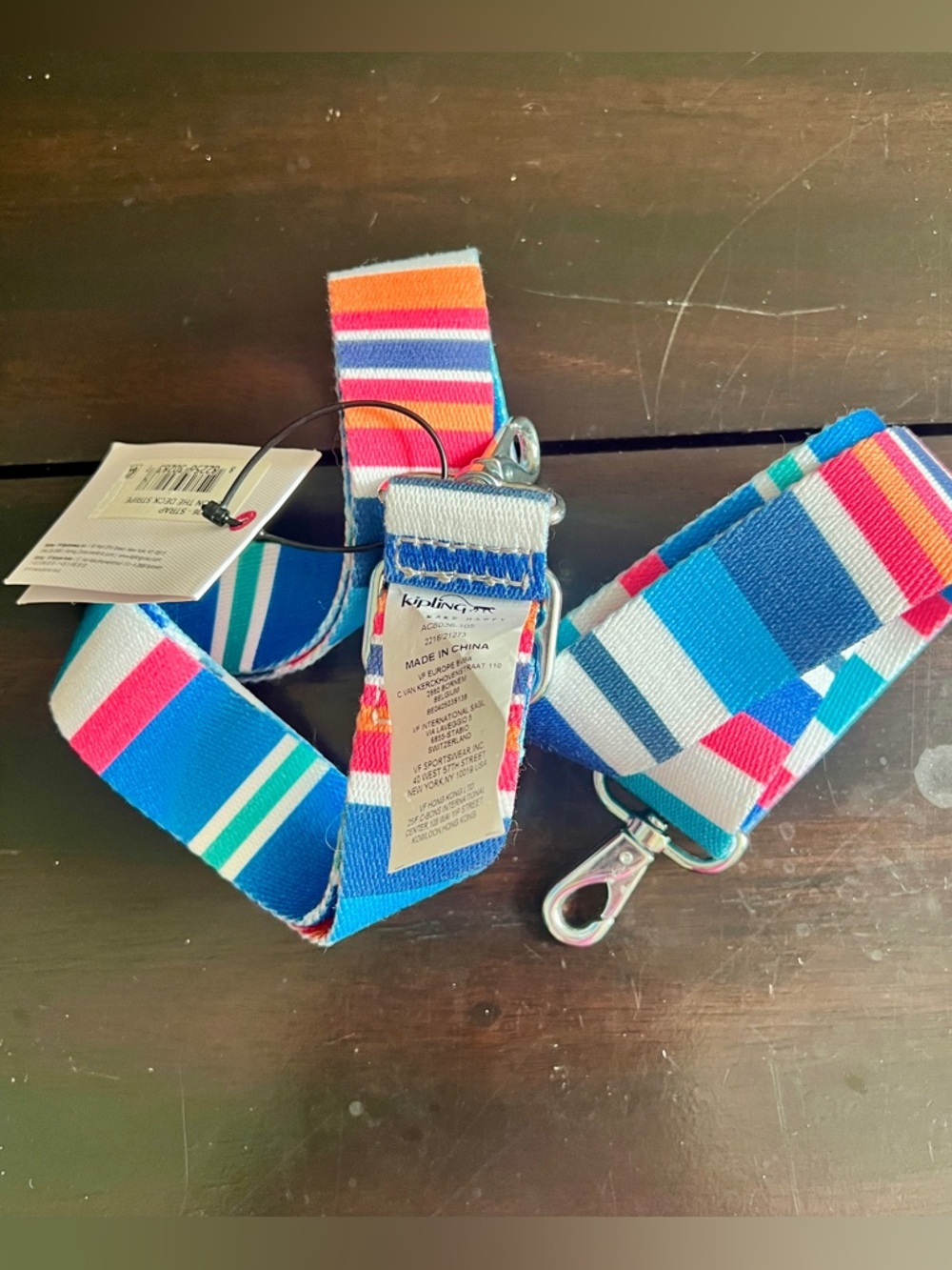 Kipling On The Deck Stripe Adjustable Shoulder Strap - Picture 2 of 6